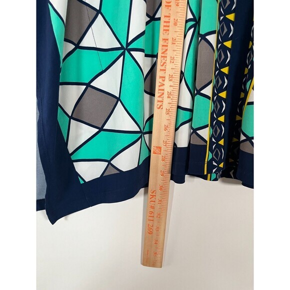 Susan Graver Poncho Kaftan Kimono Top Size XL Bright Colorful Geometric Relaxed‎ - Picture 7 of 11